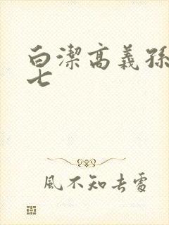 白洁高义孙倩老七
