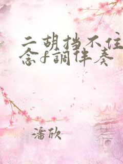 二胡挡不住的思念f调伴奏