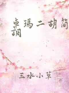 卓玛二胡简谱g调