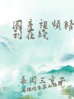 国产视频精品福利在线