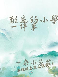 难忘的小学生活一件事