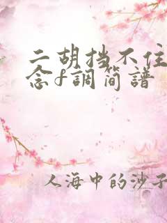 二胡挡不住的思念f调简谱