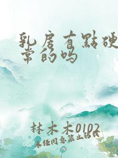 乳房有点硬块正常的吗