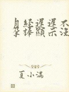 月经迟迟不来验孕棒显示没怀孕怎么回事