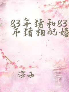 83年猪和83年猪相配婚姻如何