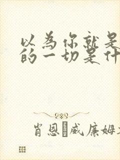 以为你就是我爱的一切是什么歌