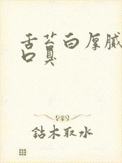 舌苔白厚腻口苦口臭