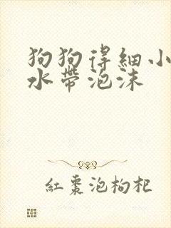 狗狗得细小吐黄水带泡沫