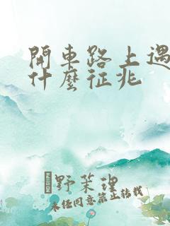 开车路上遇蛇是什么征兆