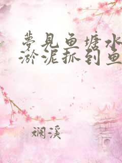 梦见鱼塘水干见淤泥抓到鱼了