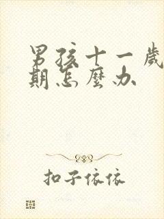 男孩十一岁叛逆期怎么办