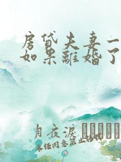 房贷夫妻一方还如果离婚了房子归谁