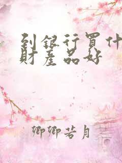 到银行买什么理财产品好