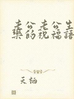 老公老公生日快乐的祝福语