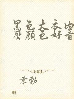 黑色大衣内搭什么颜色好看