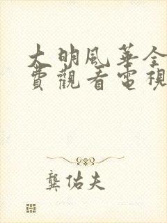 大明风华全集免费观看电视剧