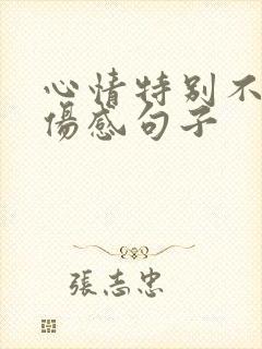 心情特别不好的伤感句子