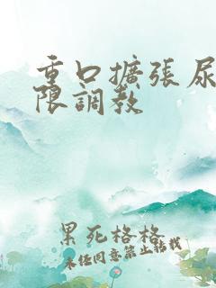 重口扩张尿孔极限调教