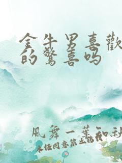 金牛男喜欢突然的惊喜吗