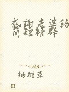 感谢老婆的话语简短精辟