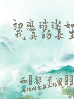 初恋璀璨如夏花 我真的长生不老