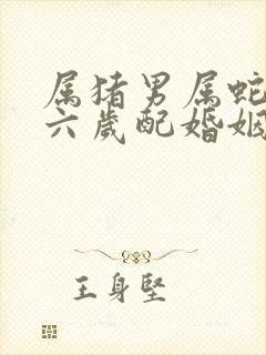 属猪男属蛇女差六岁配婚姻好不好