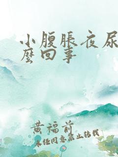 小腹胀夜尿多怎么回事