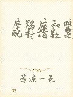 摩羯座和双子座配对指数是多少