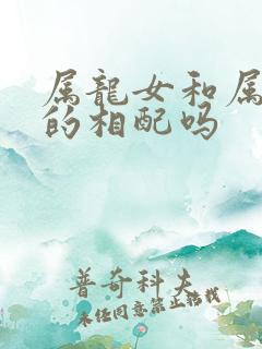 属龙女和属龙男的相配吗