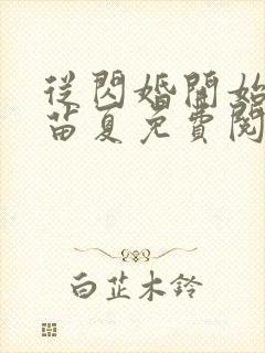 从闪婚开始小说苗夏免费阅读