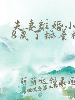 夫妻离婚小孩18岁了抚养权怎么判