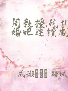 周教授,我们结婚吧连续剧