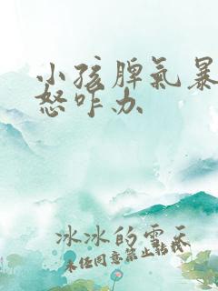 小孩脾气暴躁易怒咋办