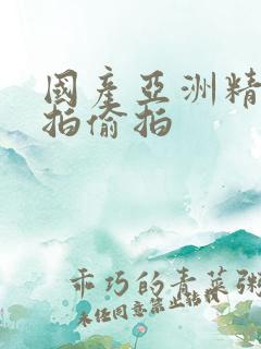 国产亚洲精品自拍偷拍