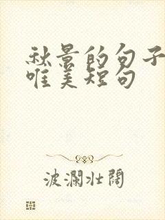 秋景的句子简短唯美短句