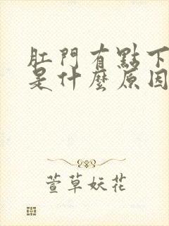 肛门有点下坠感是什么原因