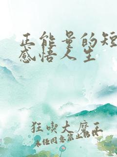 正能量的短句 感悟人生