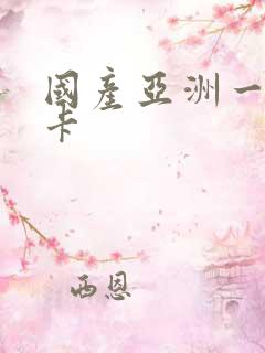 国产亚洲一卡二卡