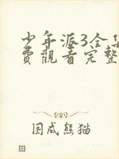 少年派3全集免费观看完整版高清