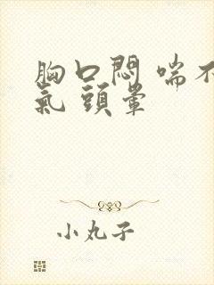 胸口闷 喘不上气 头晕