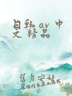日韩 av 中文 精品