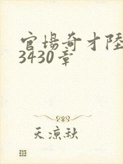 官场奇才陆羽第3430章