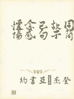 怀念已故同学的伤感句子简短