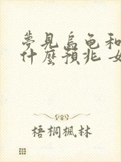 梦见乌龟和鱼是什么预兆 女性解梦