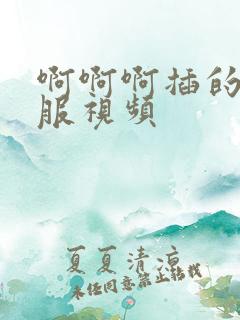 啊啊啊插的好舒服视频