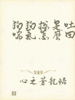 狗狗总是吐舌头喘气怎么回事