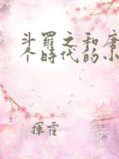 斗罗之和唐晨一个时代的小说