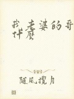 我老婆的哥哥叫什么