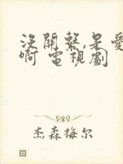 没关系,是爱情啊 电视剧