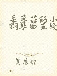 采蘑菇的小姑娘钢琴曲五线谱